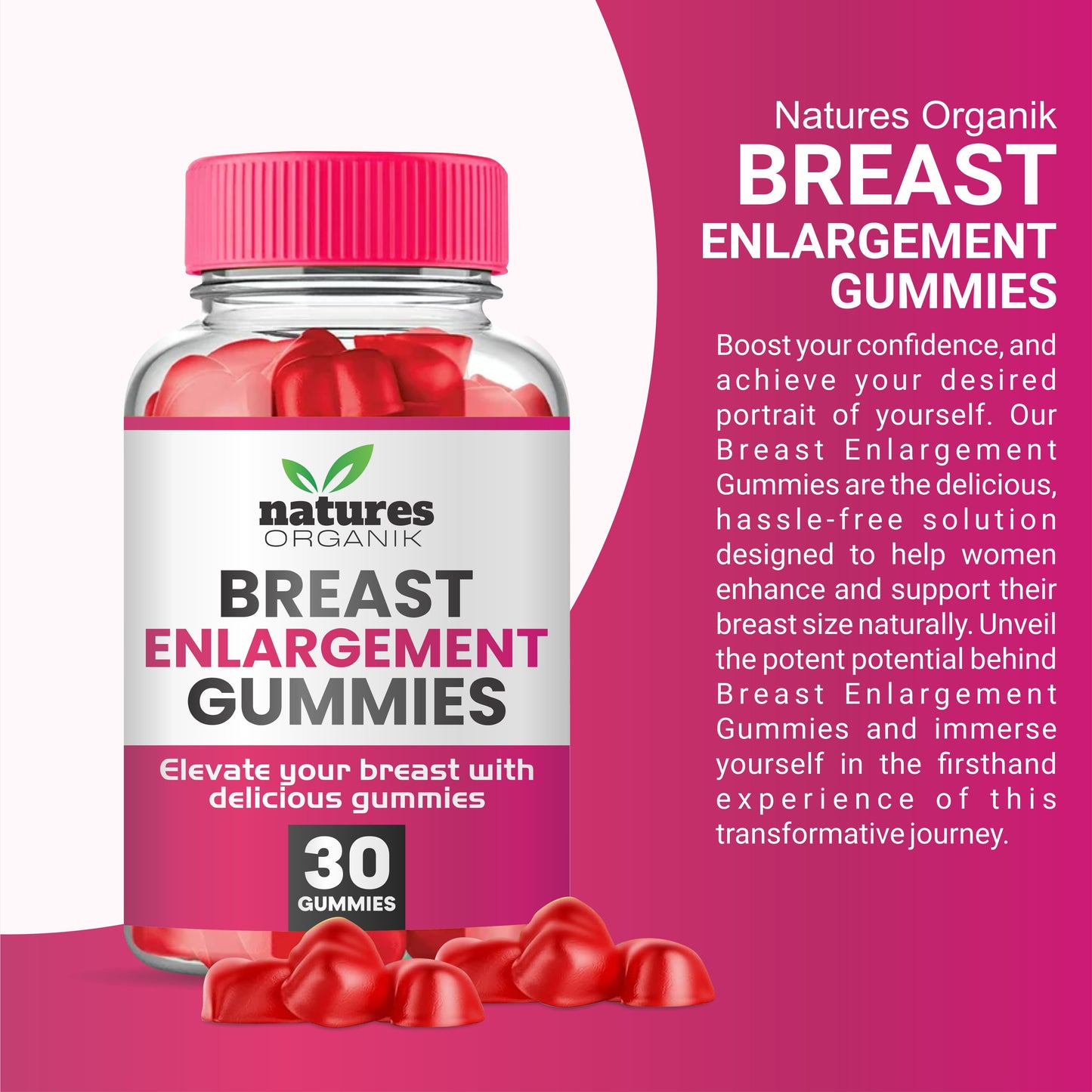 Natures Organik Breast Enlargement 30 Gummies