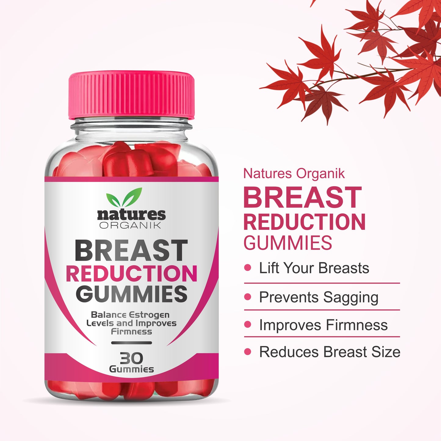 Natures Organik Breast Reduction Gummies