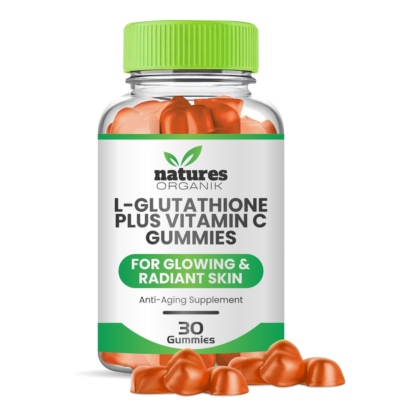 Natures Organik L-Glutathione and Vitamin C Gummies